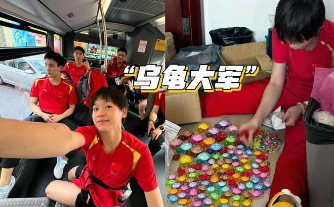 凌晨航班偶遇全红婵！刚参加完表彰大会继续努力训练为国争光(图14)