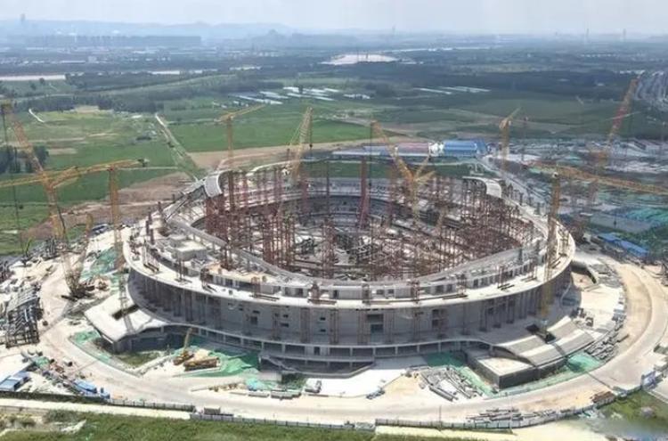 济南黄河体育中心将于2026年底竣工专业足球场进入屋盖施工阶段_泉城新闻_大众网(图2)