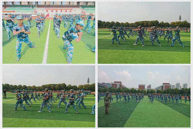 阜南一中2024级高一军训活动之队列训练暨全民健康生活方式威廉希尔宣传月(图3)