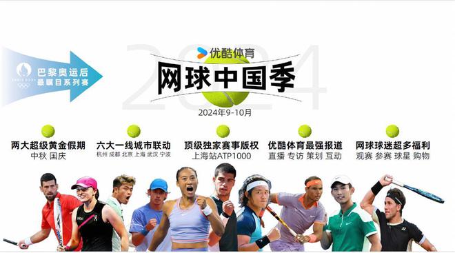 看网球上优酷！优酷体育官宣直播2024中国网球赛季全部赛事(图2)