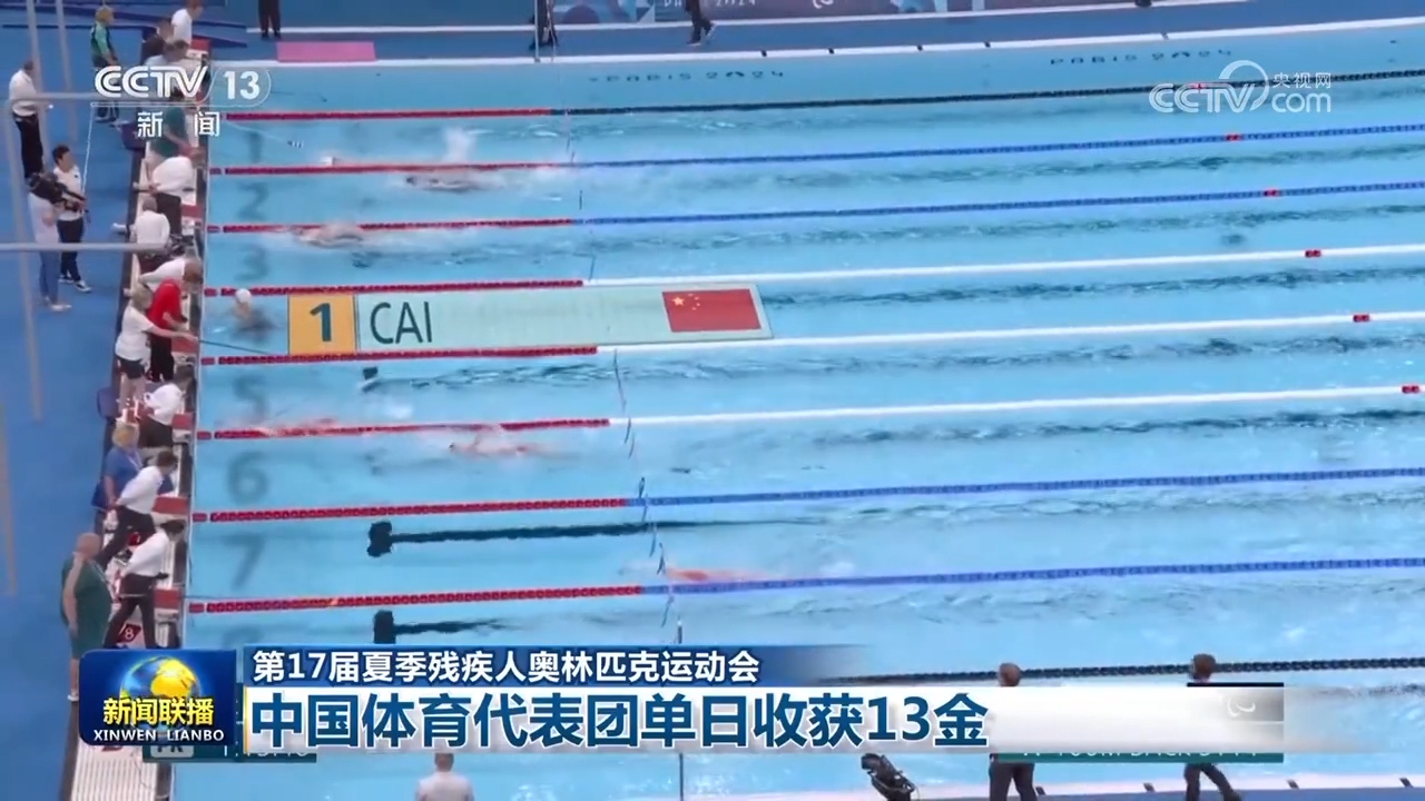 【第17届夏季残疾人奥林匹克运动会】中国体育代表团单日收获13金(图2)