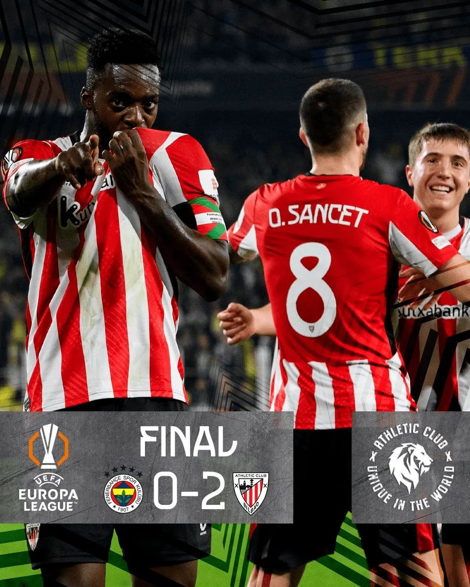 流言板]毕包2-0费内巴威廉希尔WilliamHill切登顶欧联积分榜伊尼亚基-威廉姆斯双响(图1)