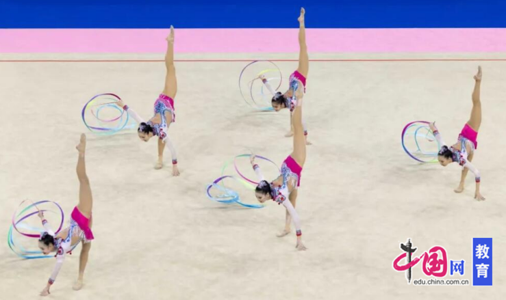 金牌耀“全运”成都体育学院艺术体操队创造历史斩获集体全能首金(图1)