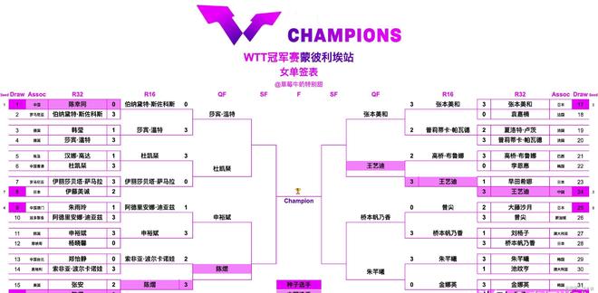 王艺迪对阵美和法国冠军赛11月1日晚赛程公布(图3)