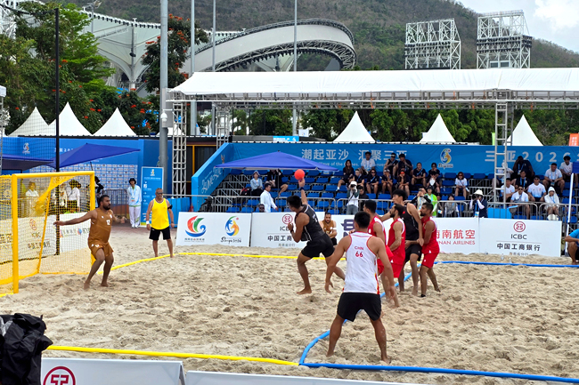 三亚亚沙会丨沙滩手球男子组率先开赛参赛队伍全部亮相(图1)